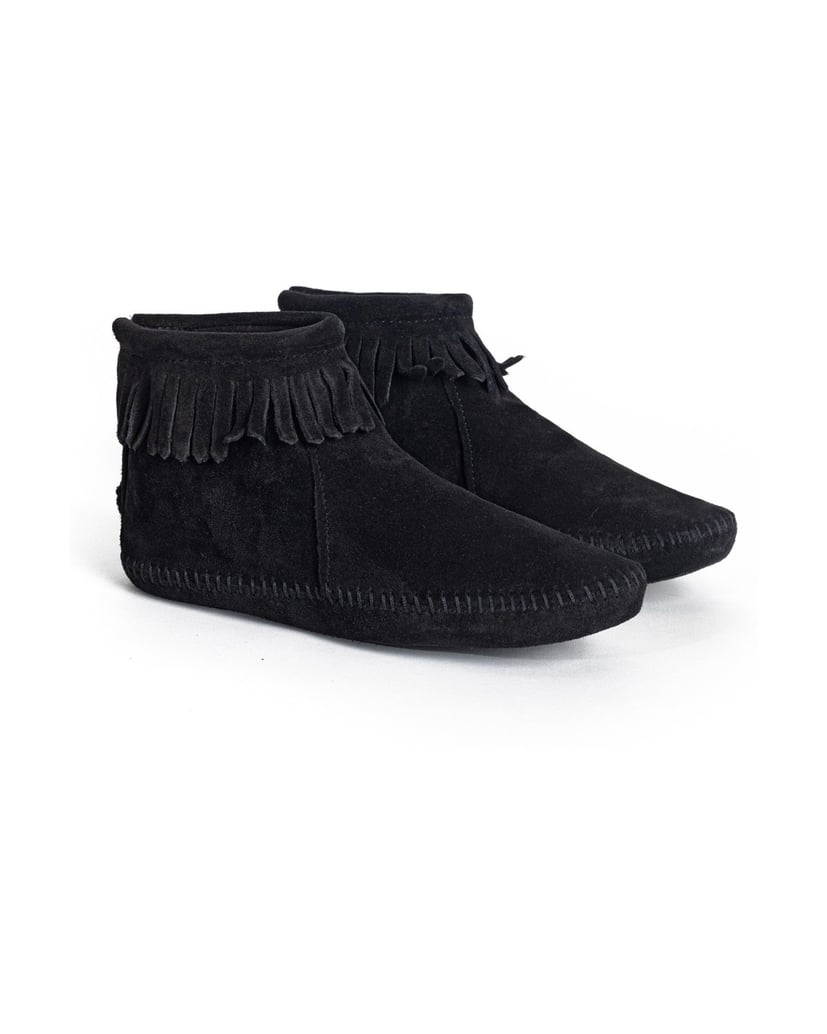 MINNETONKA-Back-Zip-Softsole-Boot-für-Damen-schwarz