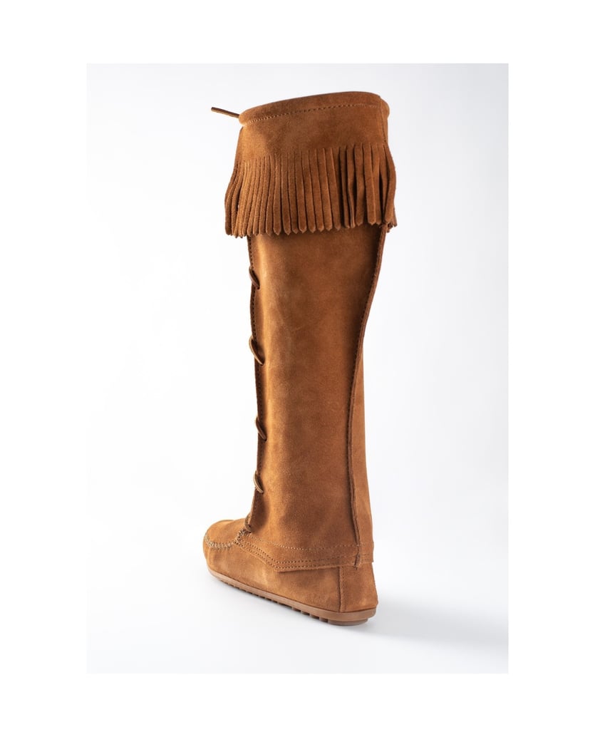 MINNETONKA-Kniehohe-Stiefel-aus-Spitze-schwarz