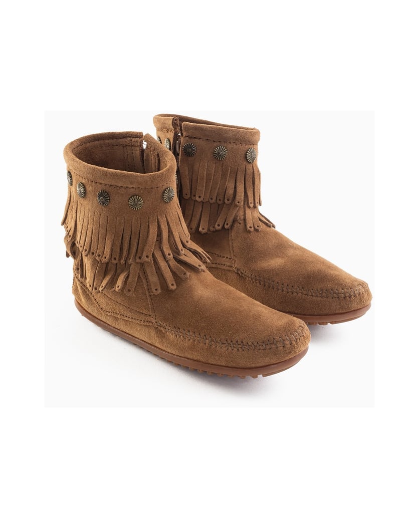 MINNETONKA-Double-Fringe-Side-Zip-Boots-camel
