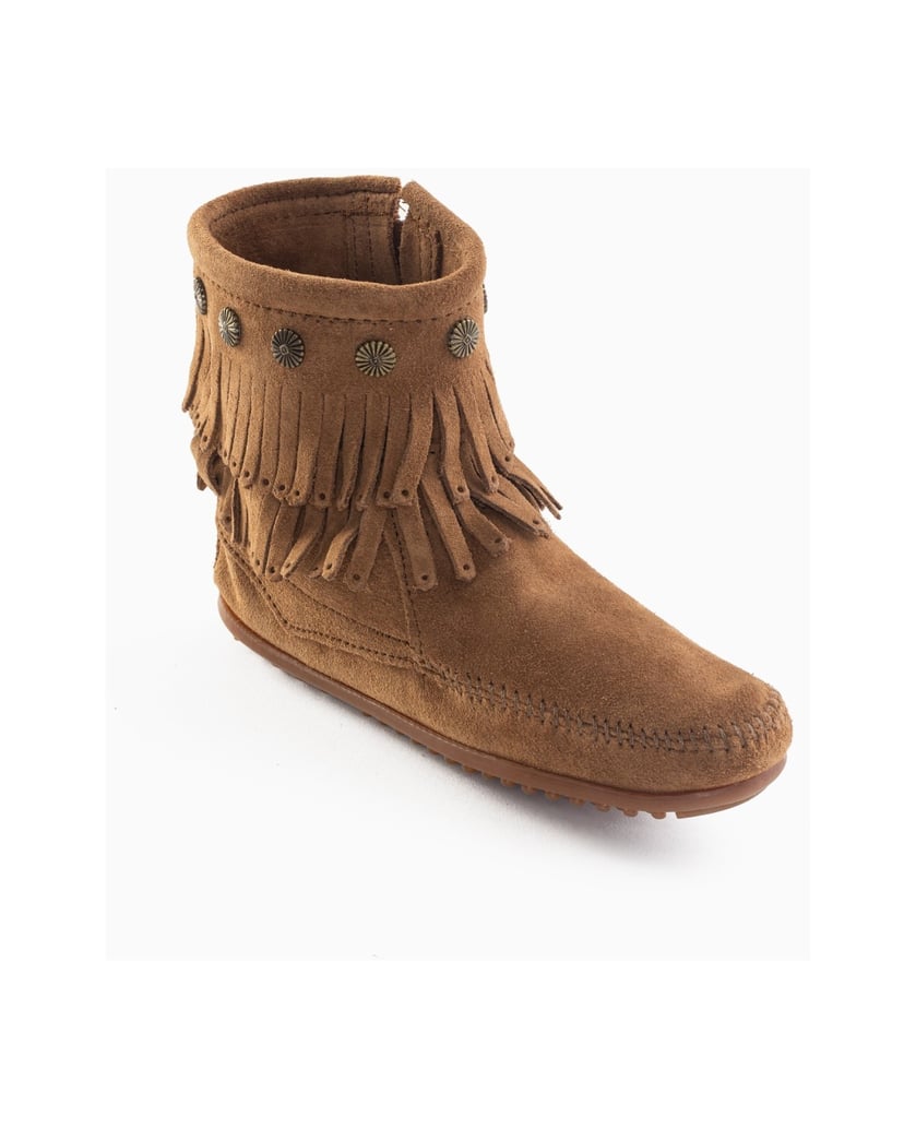 MINNETONKA-Double-Fringe-Side-Zip-Boots-camel