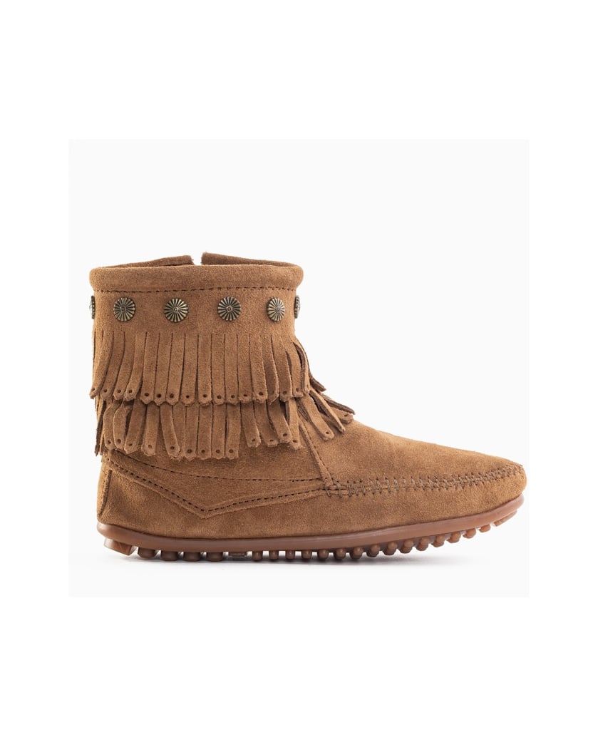 MINNETONKA-Double-Fringe-Side-Zip-Boots-camel