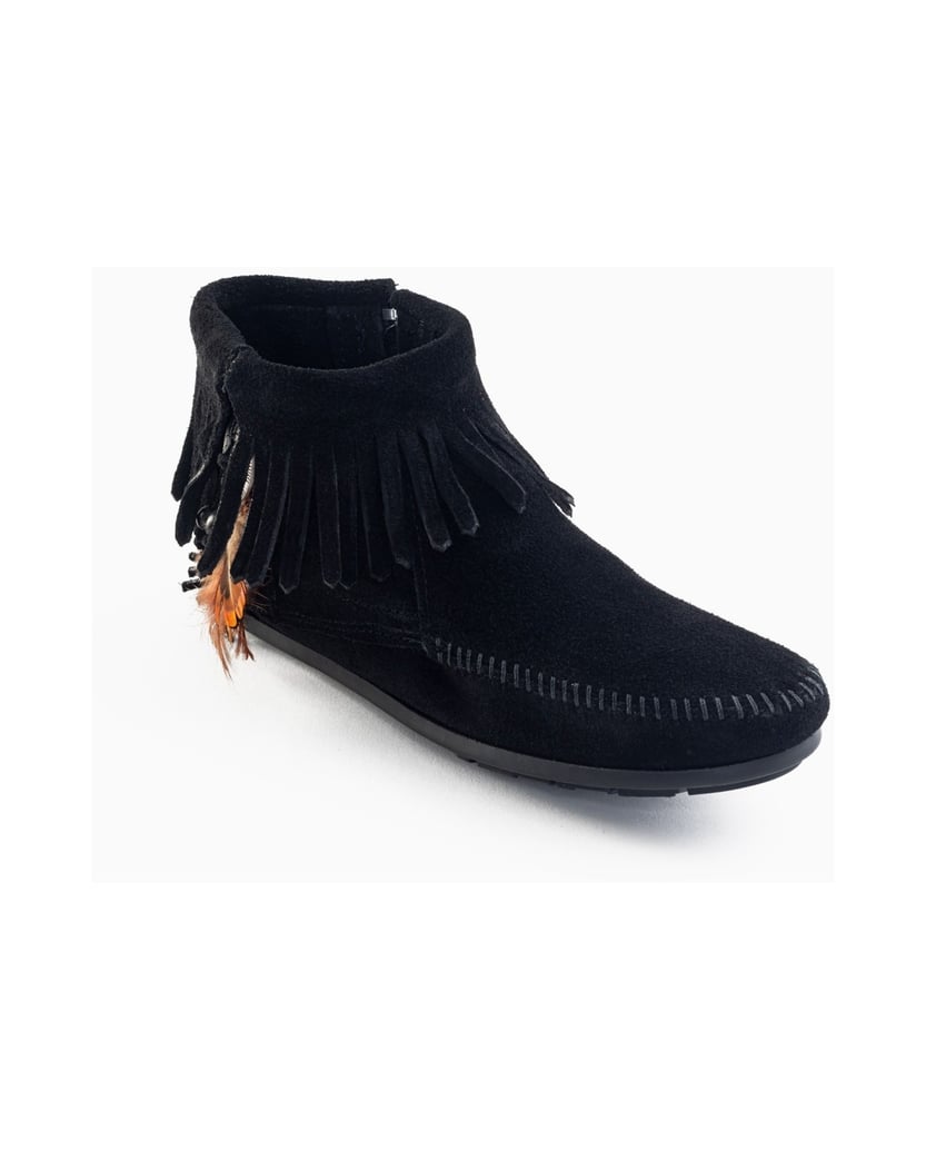MINNETONKA-Concho-Feather-Low-Boots-schwarz