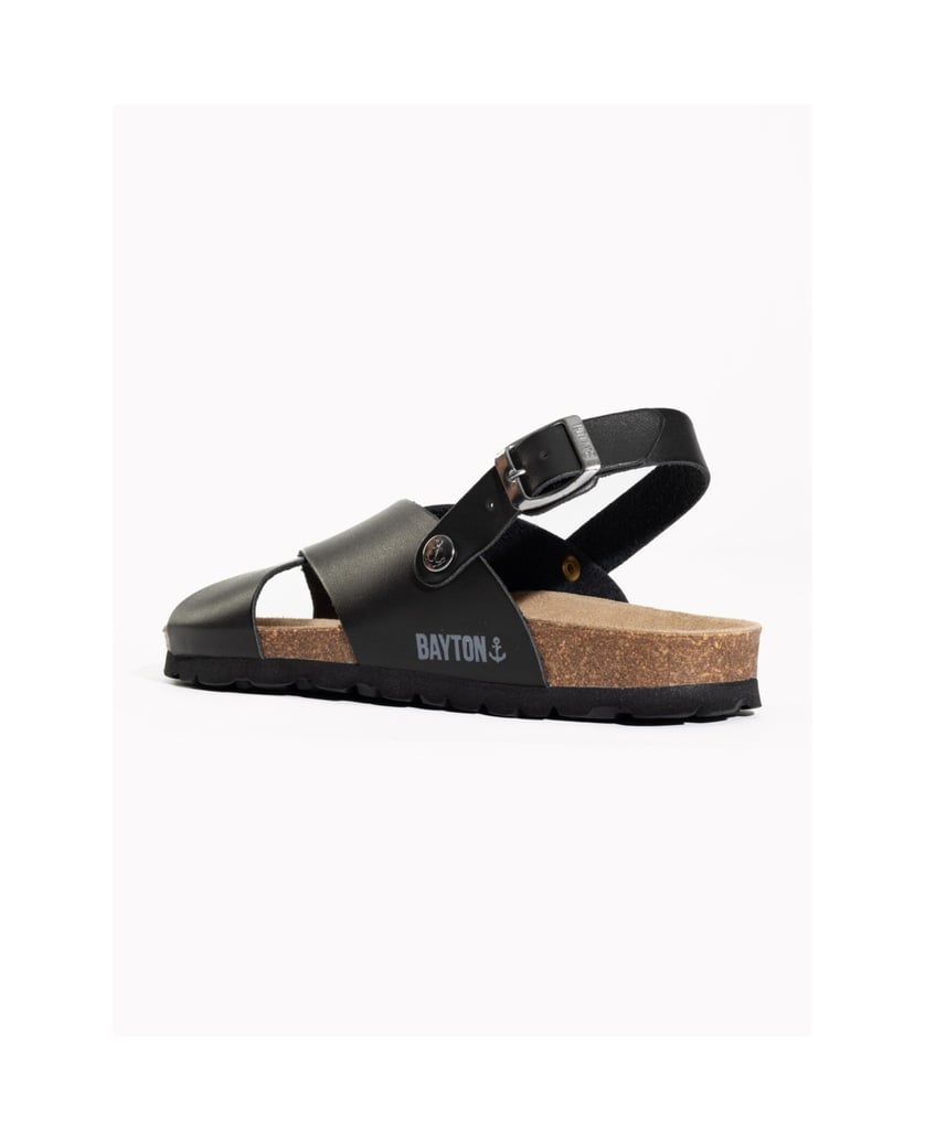 Bayton-Tweed-Sandalen-schwarz