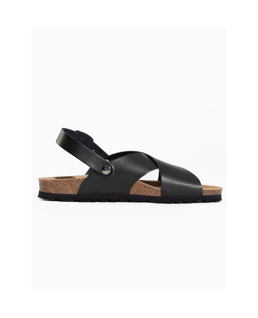 Bayton-Tweed-Sandalen-schwarz