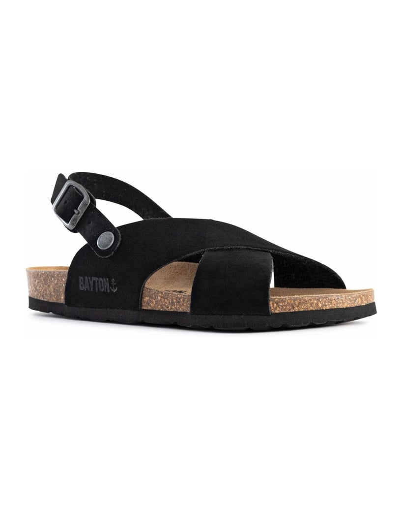 Bayton-Sandalen-Tweed-schwarz