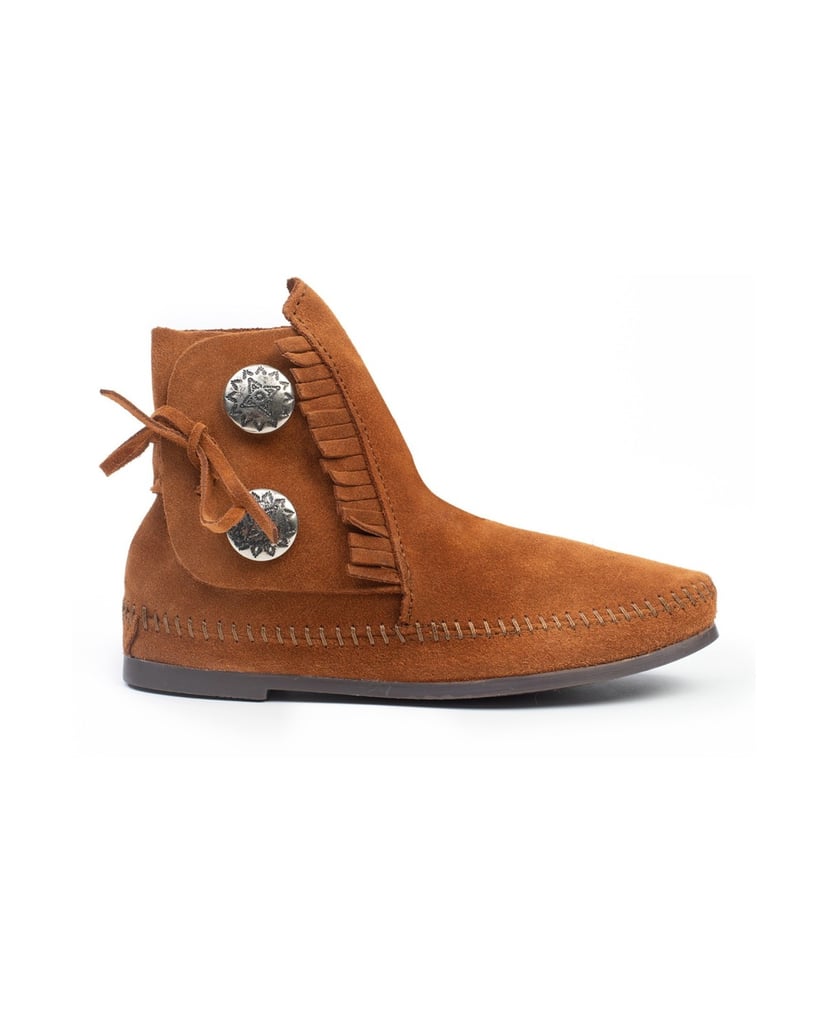 MINNETONKA-Two-Button-Hardsole-Boots-braun