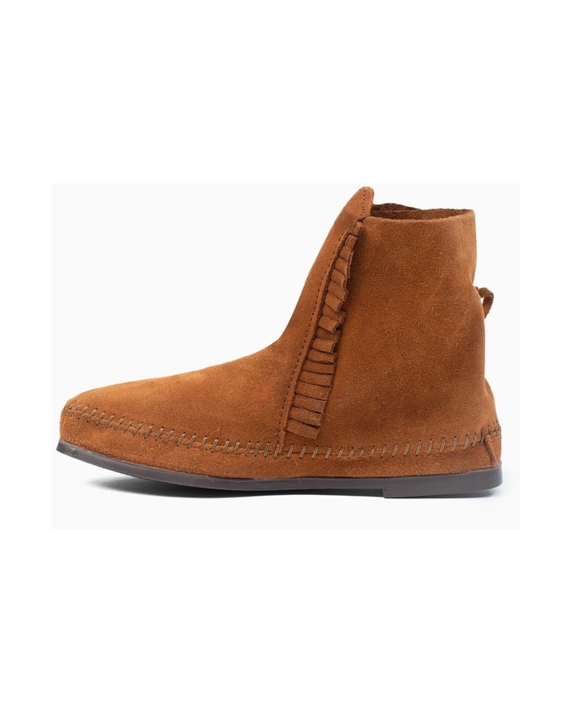 MINNETONKA-Two-Button-Hardsole-Boots-braun