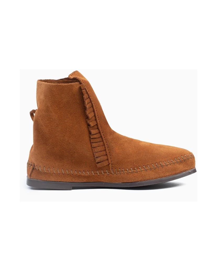 MINNETONKA-Two-Button-Hardsole-Boots-braun