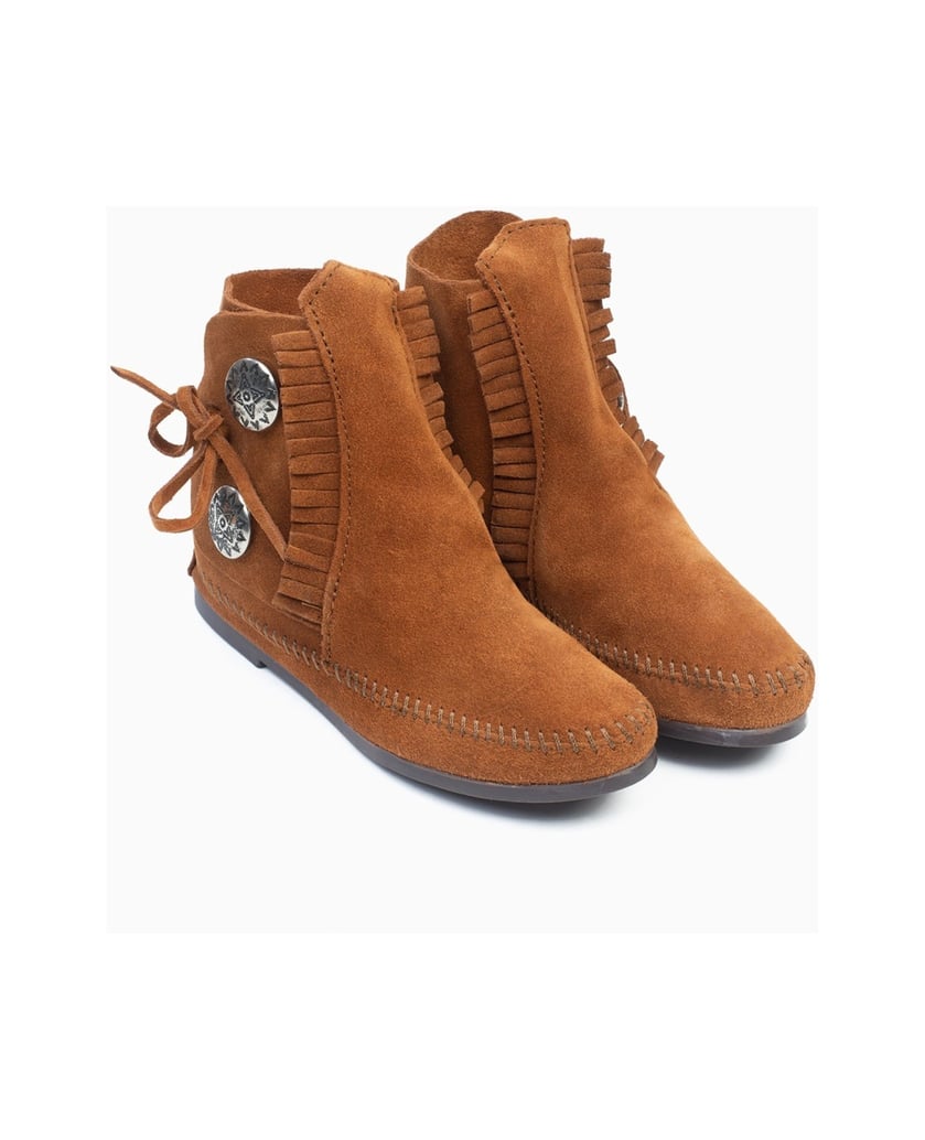 MINNETONKA-Two-Button-Hardsole-Boots-braun