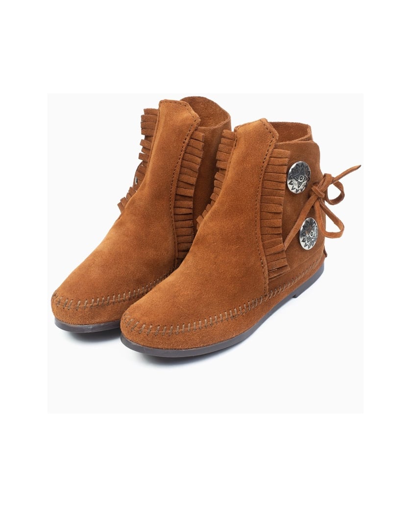 MINNETONKA-Two-Button-Hardsole-Boots-braun