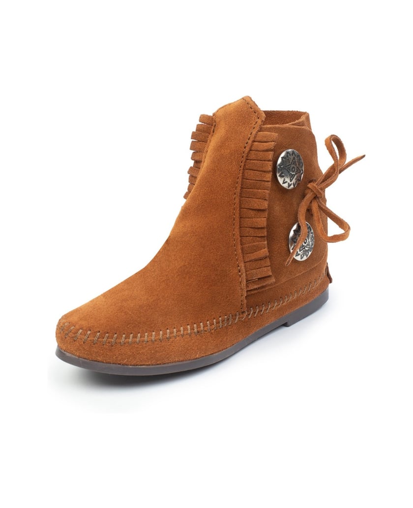 MINNETONKA-Two-Button-Hardsole-Boots-braun