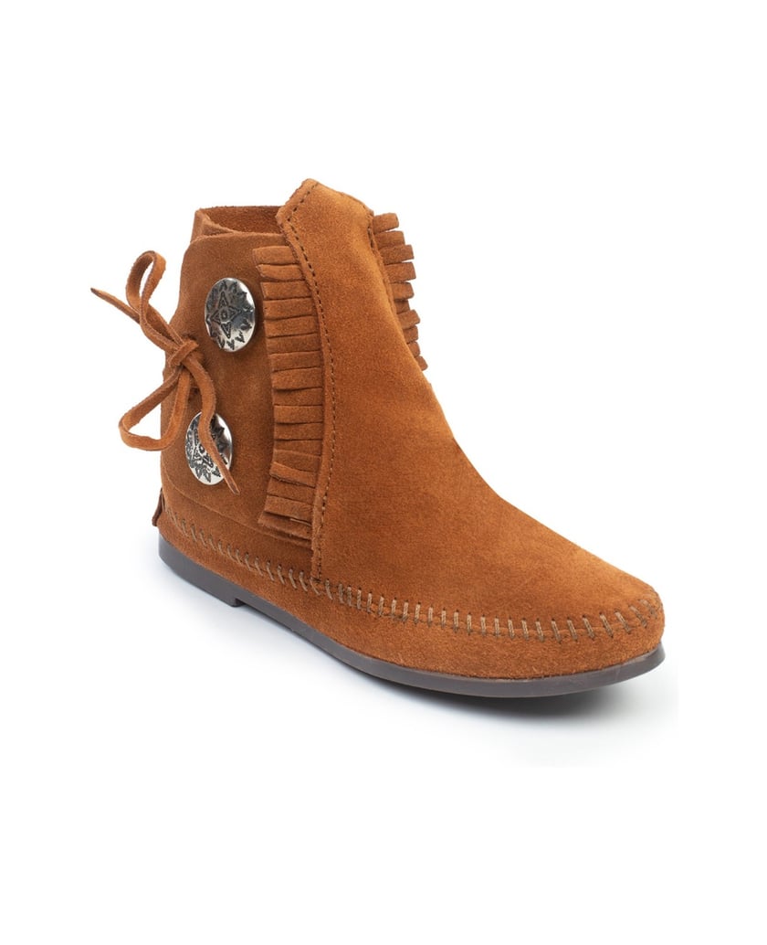 MINNETONKA-Two-Button-Hardsole-Boots-braun