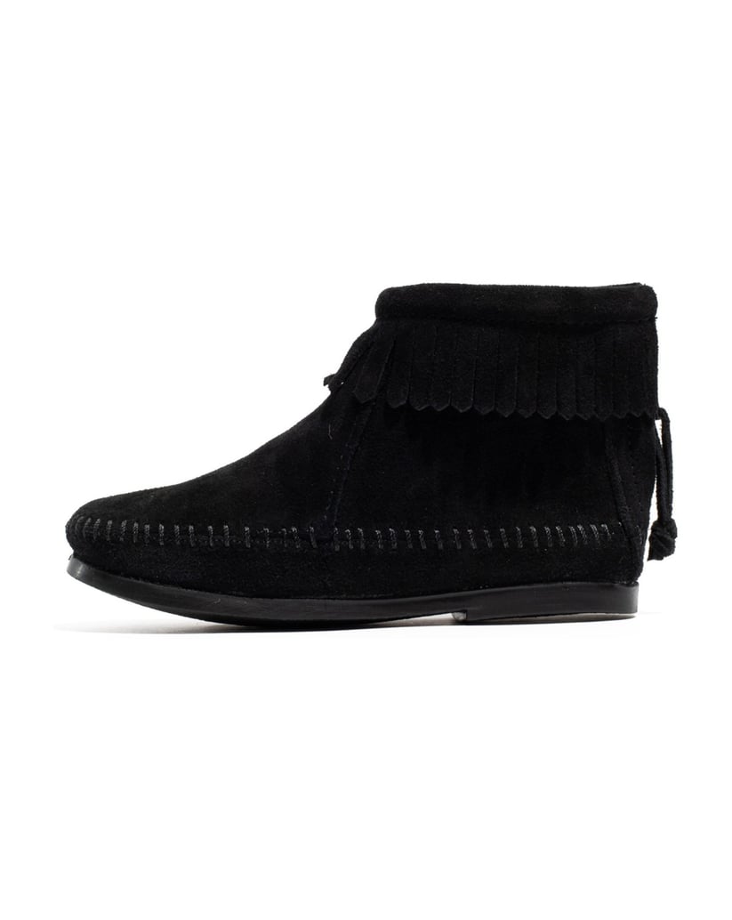 MINNETONKA-Back-Zip-Boot-schwarz