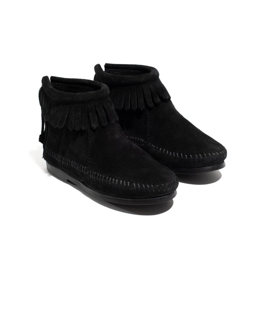MINNETONKA-Back-Zip-Boot-schwarz