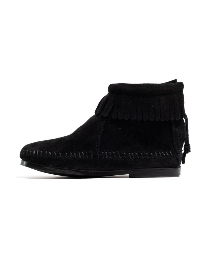 MINNETONKA-Back-Zip-Boot-schwarz