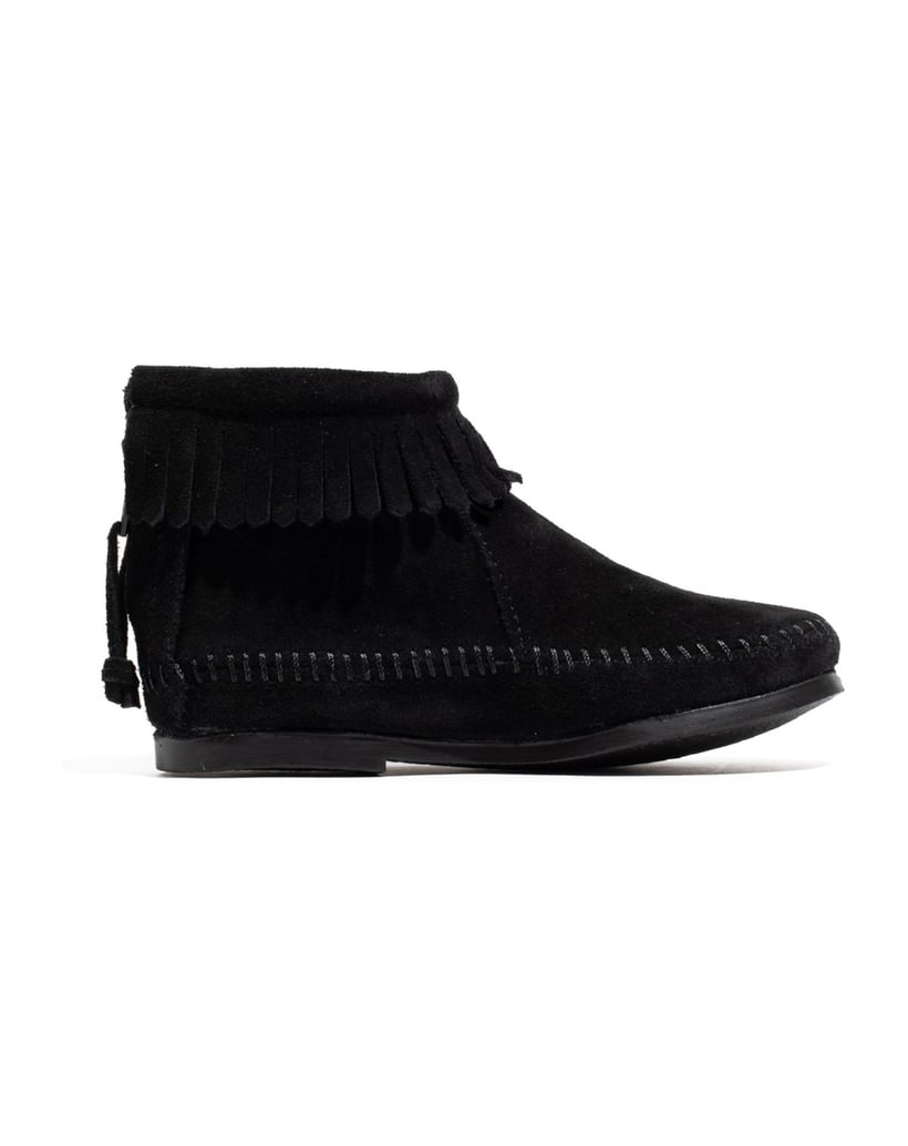 MINNETONKA-Back-Zip-Boot-schwarz