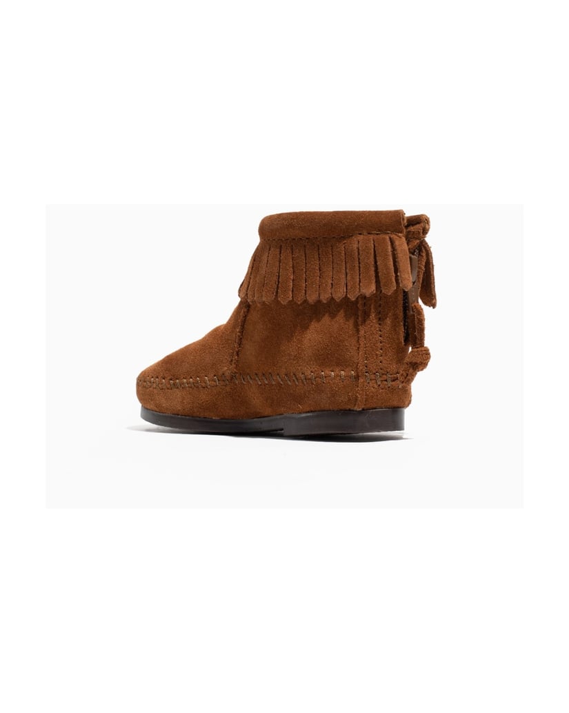 MINNETONKA-Back-Zip-Boot-schwarz