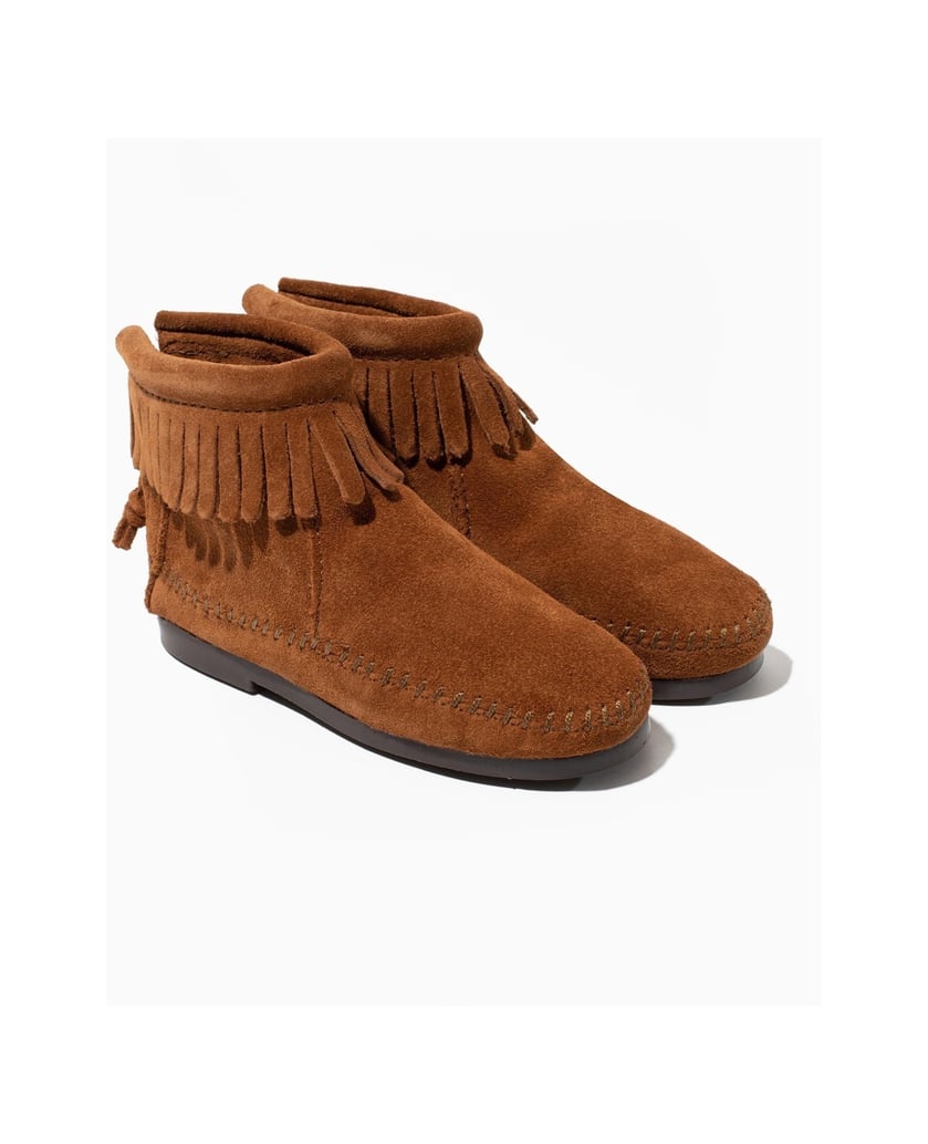 MINNETONKA-Back-Zip-Boot-schwarz