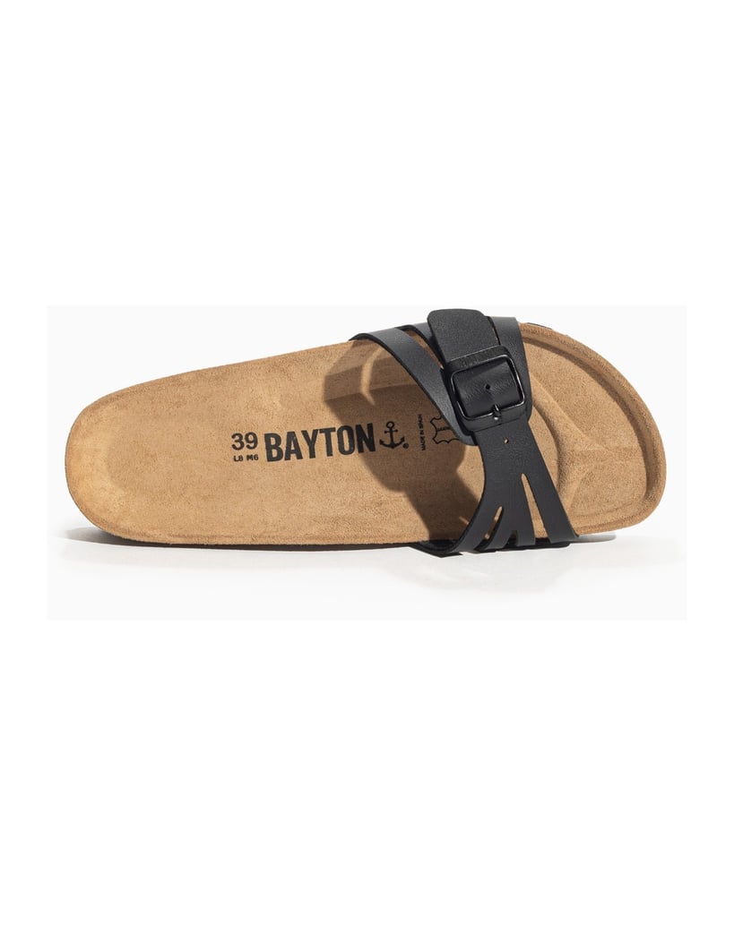 Bayton-Pantoletten-damen-Velours-schwarz