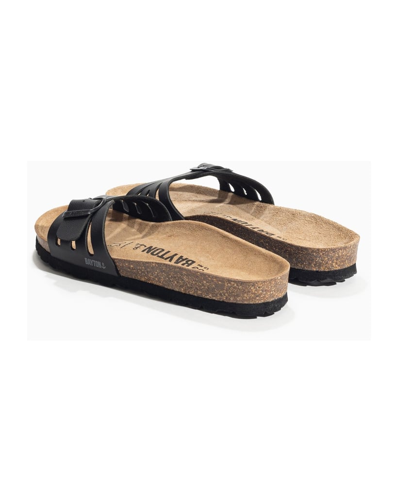 Bayton-Pantoletten-damen-Velours-schwarz