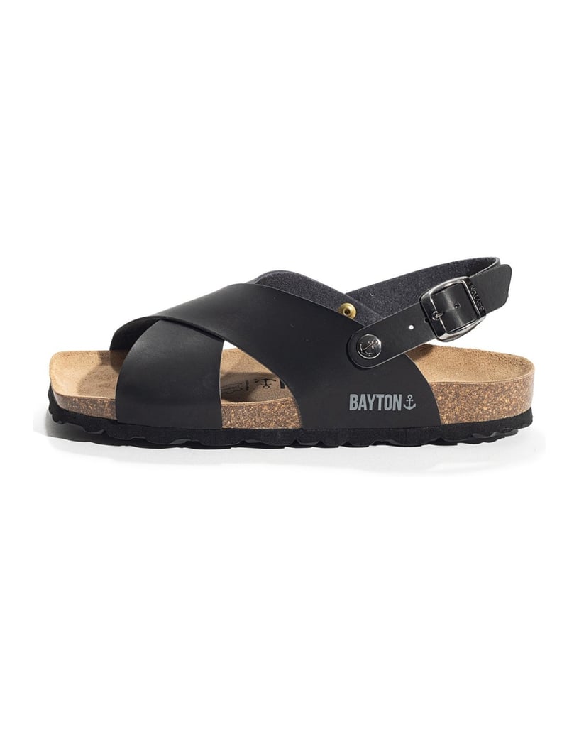 Bayton-Sandalen-damen-Tweed-schwarz