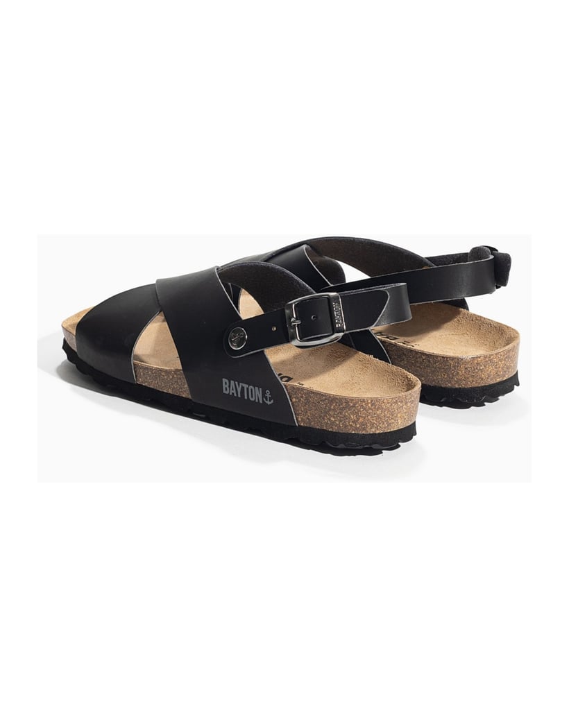 Bayton-Sandalen-damen-Tweed-schwarz
