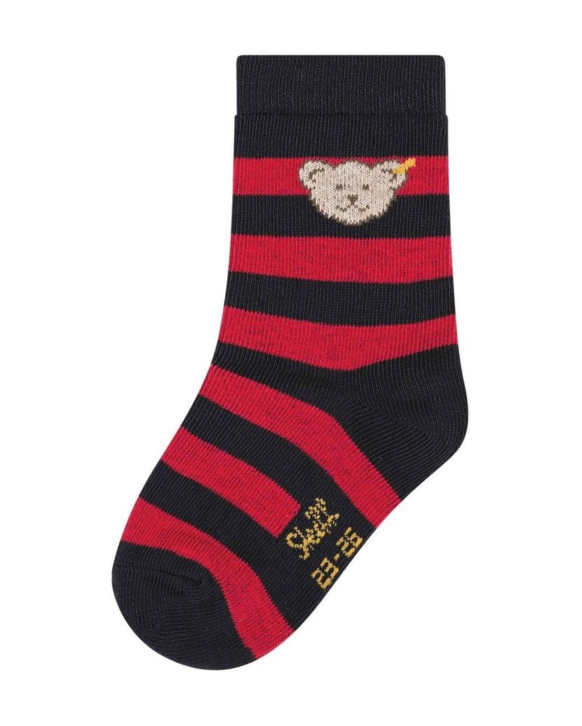 Steiff-Unisex-Socken-2er-Pack-rot