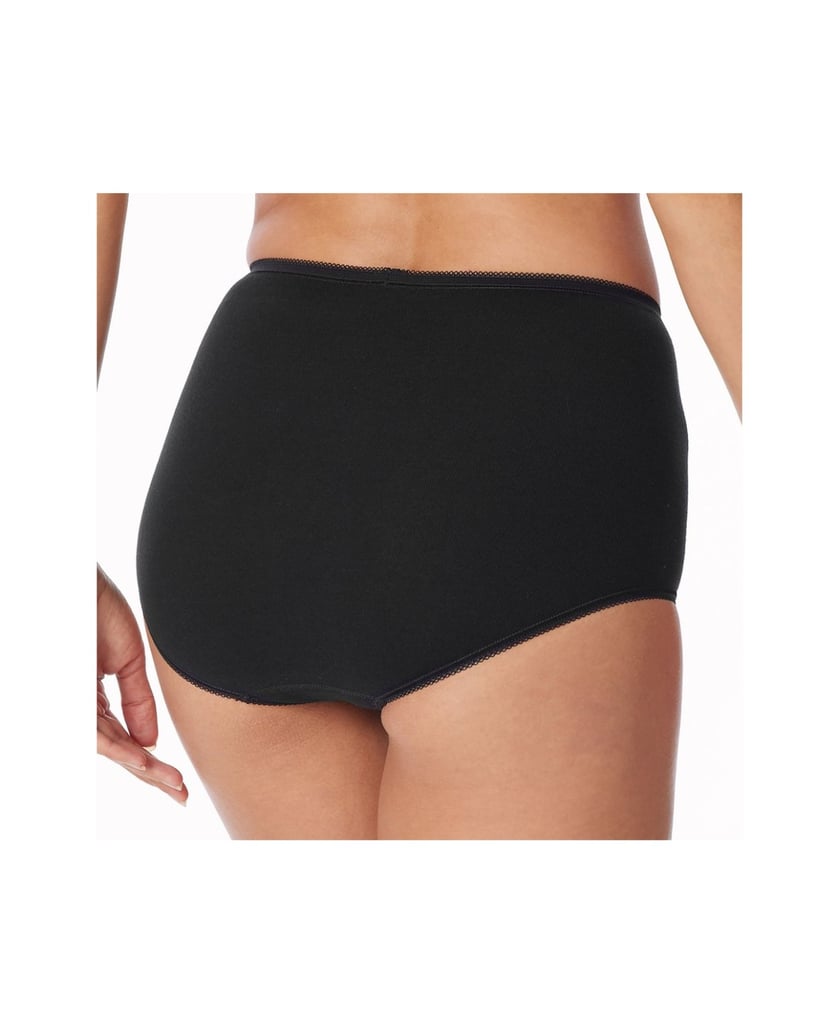 SCHIESSER-Damen-Slip-6er-Pack-Cotton-Essentials-6P-schwarz