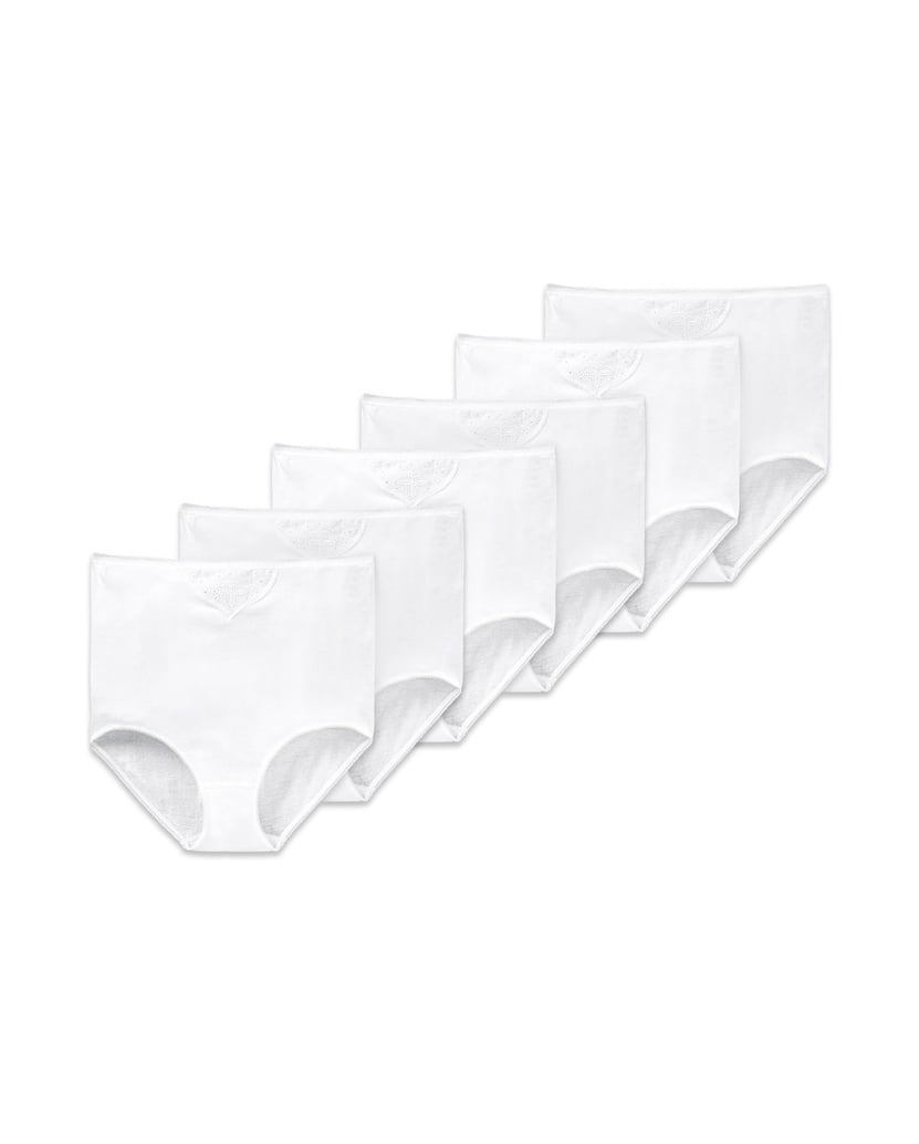 SCHIESSER-Damen-Slip-6er-Pack-Cotton-Essentials-6P-schwarz