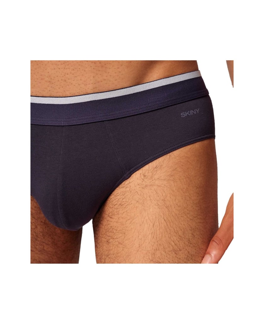 Skiny-Herren-Slip-6er-Pack-Brasil-Slips-Cotton-Multipack-6P-blau