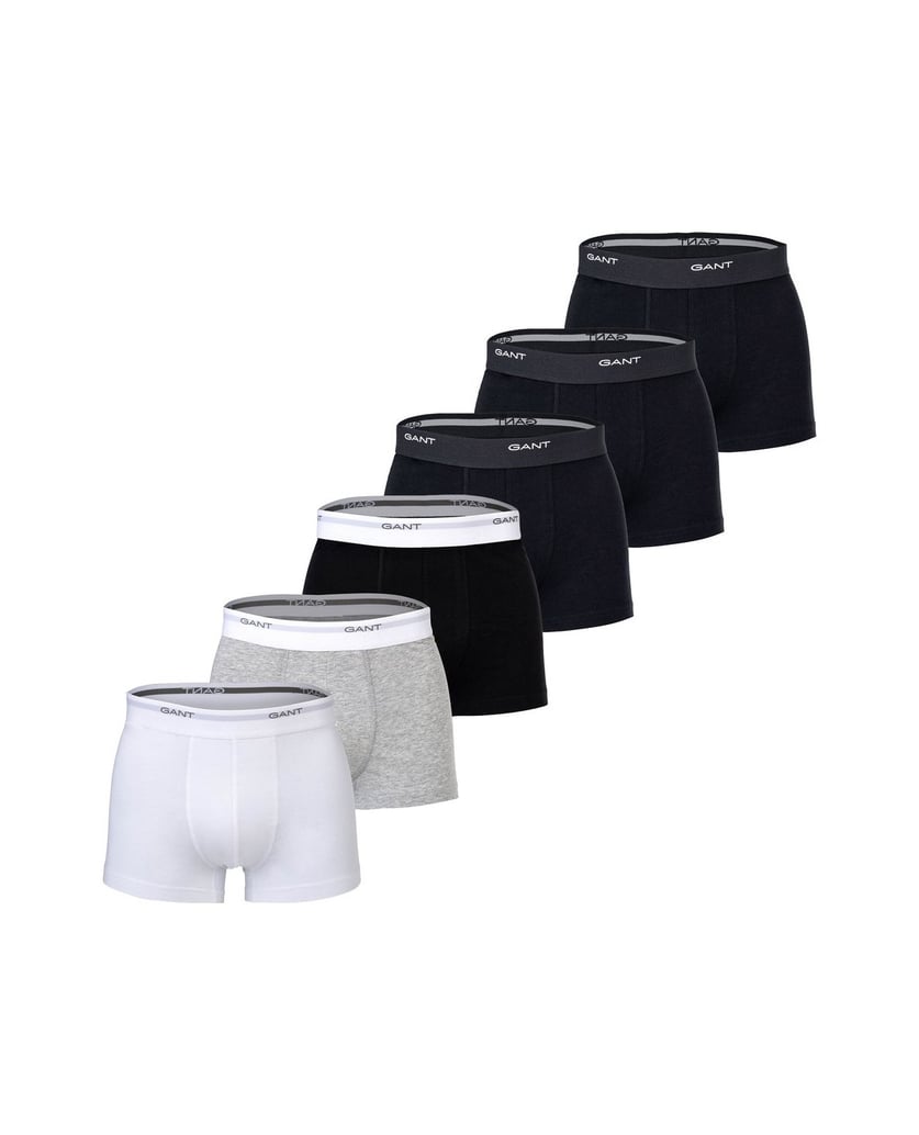 GANT-Herren-Boxershort-6er-Pack-schwarz