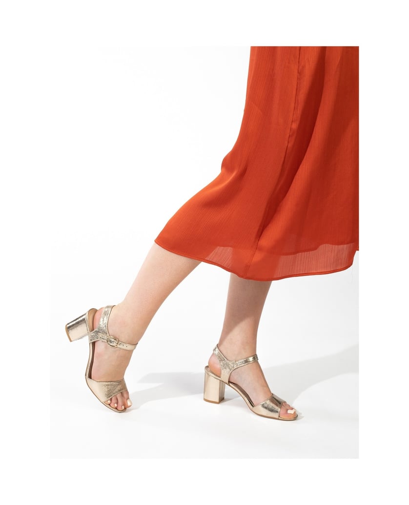 Celena-Sandalen-mit-eckigem-Absatz-CAROL-GOLD-gold