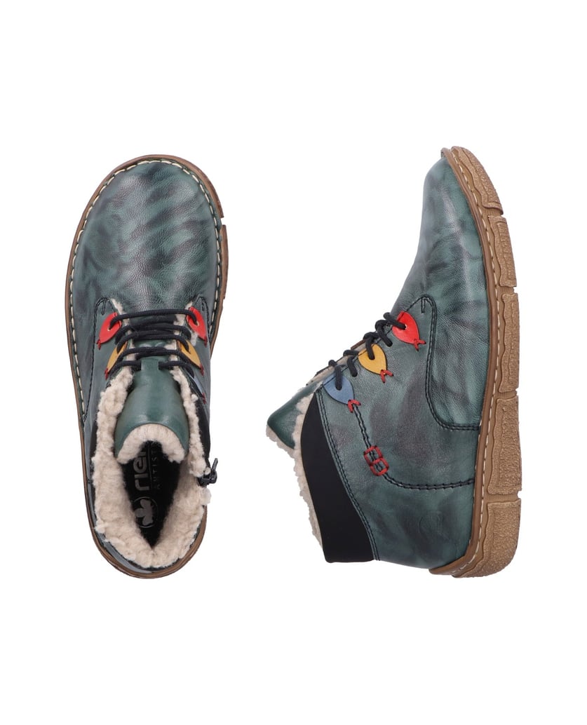 Rieker-Kurzstiefel-Z3724-grün