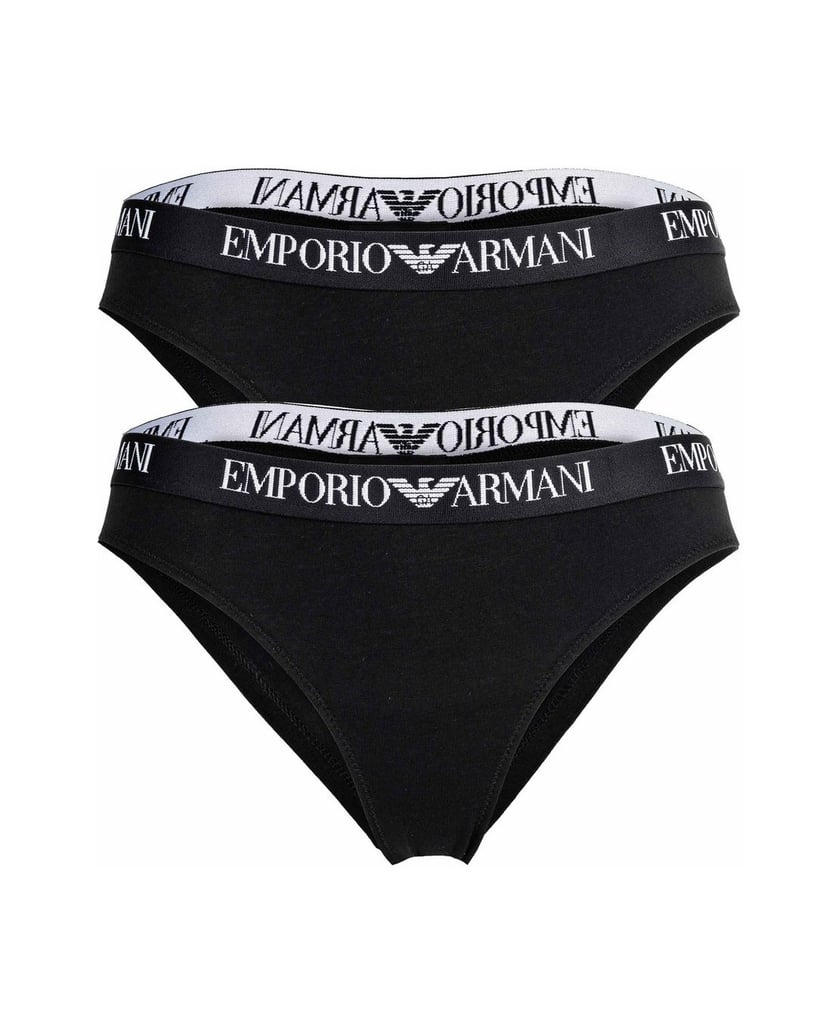 Emporio-Armani-Damen-Slip-2er-Pack-ESSENTIAL-COTTON-schwarz