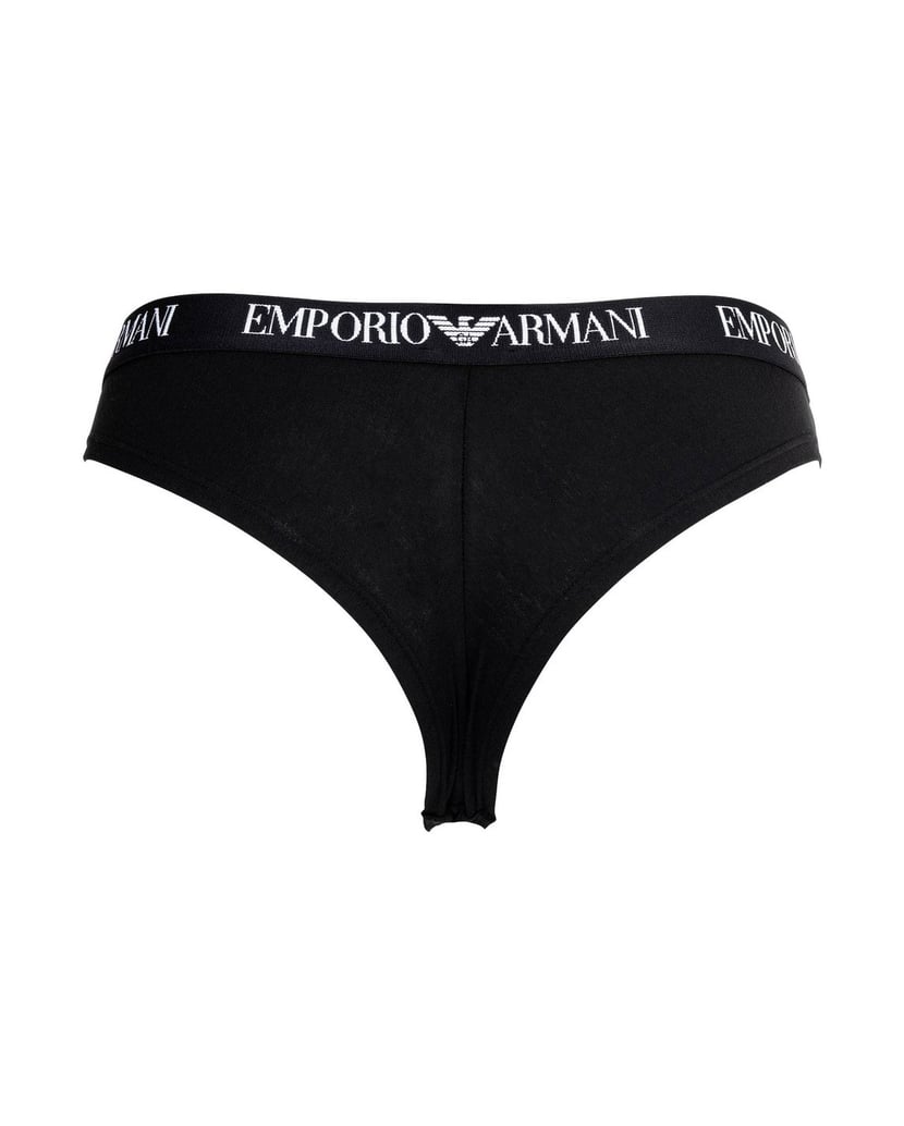 Emporio-Armani-Damen-Slip-2er-Pack-ESSENTIAL-COTTON-schwarz