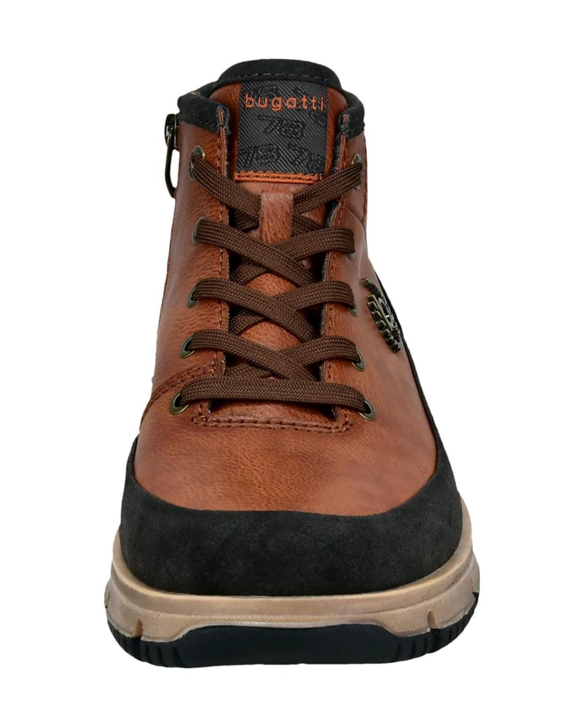 BUGATTI-Schnürstiefel-cognac