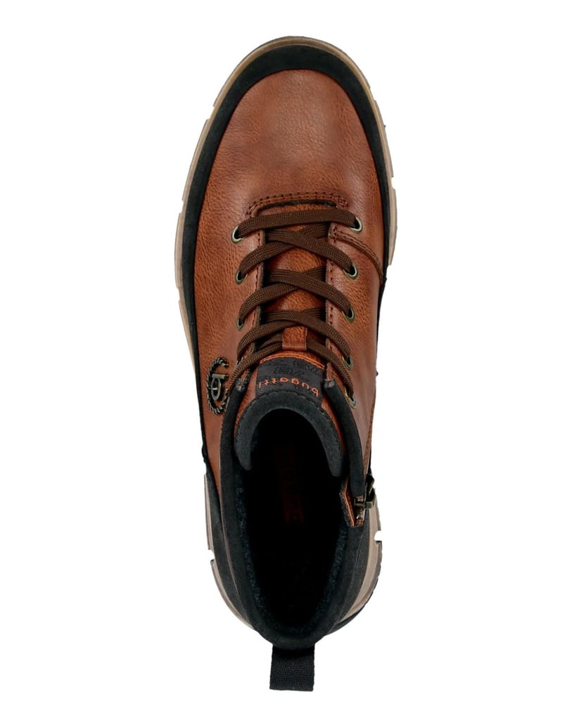 BUGATTI-Schnürstiefel-cognac