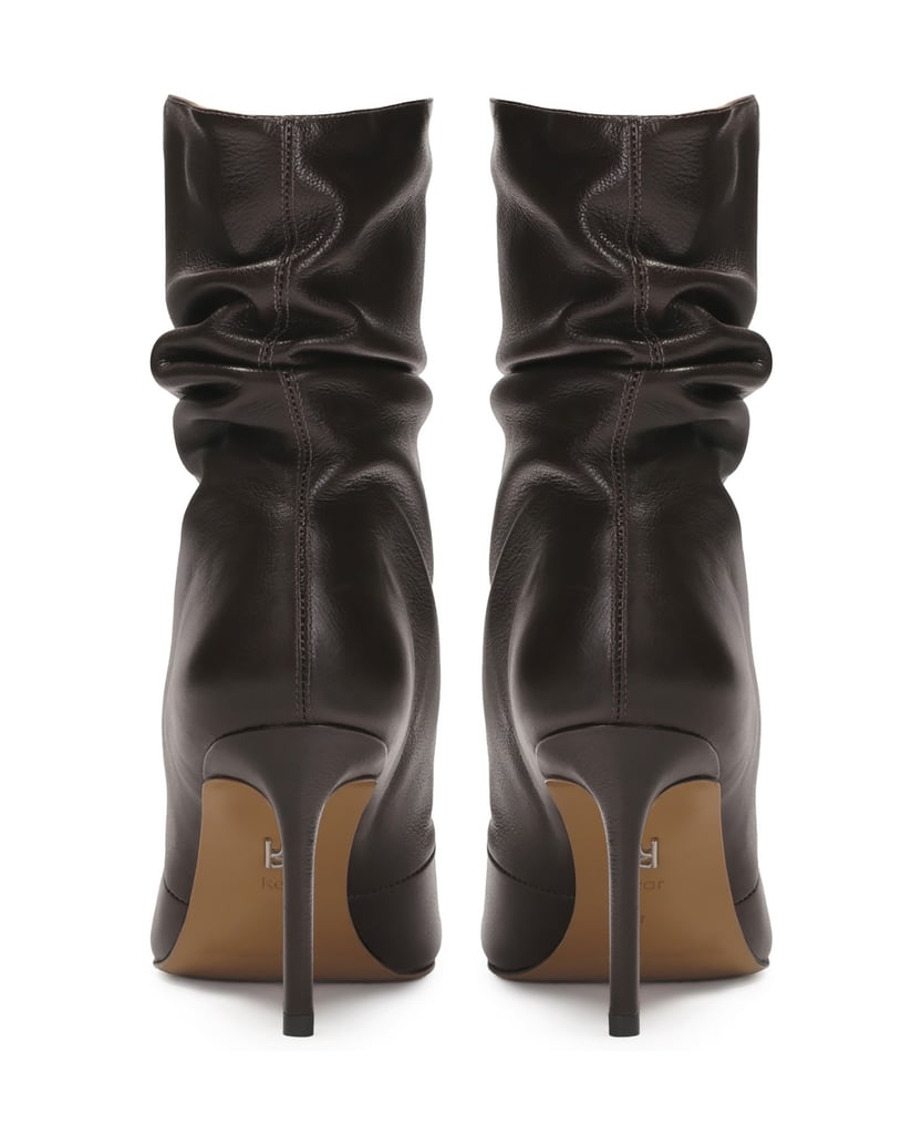 Kazar-Lederstiefel-mit-geknittertem-Schaft-braun