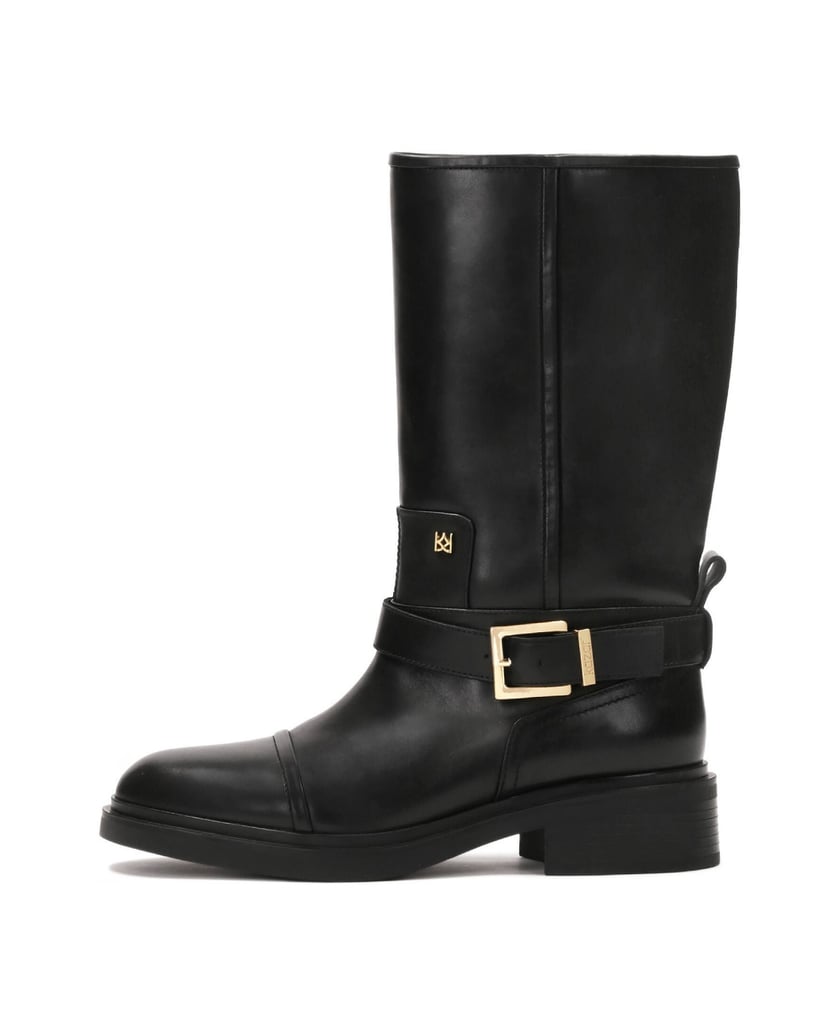Kazar-Schwarze-Stiefel-mit-verlängertem-Schaft-schwarz