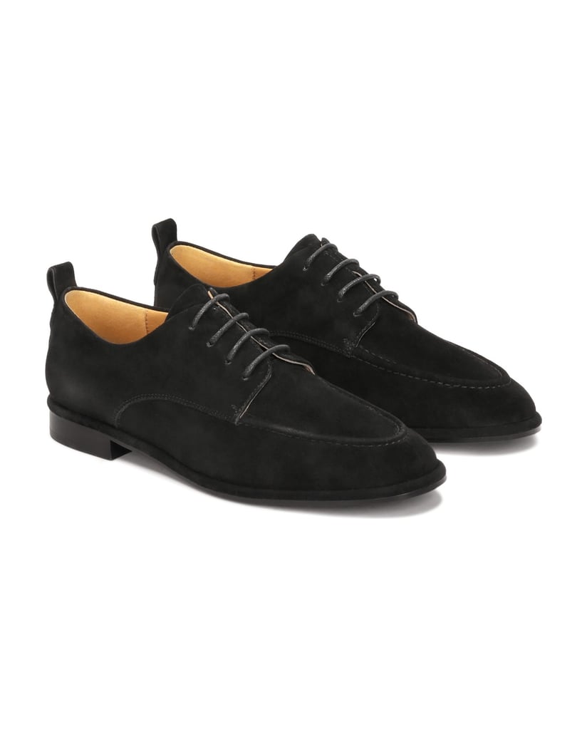 Kazar-Halbschuhe-aus-schwarzem-Wildleder-mit-Schnürung-schwarz