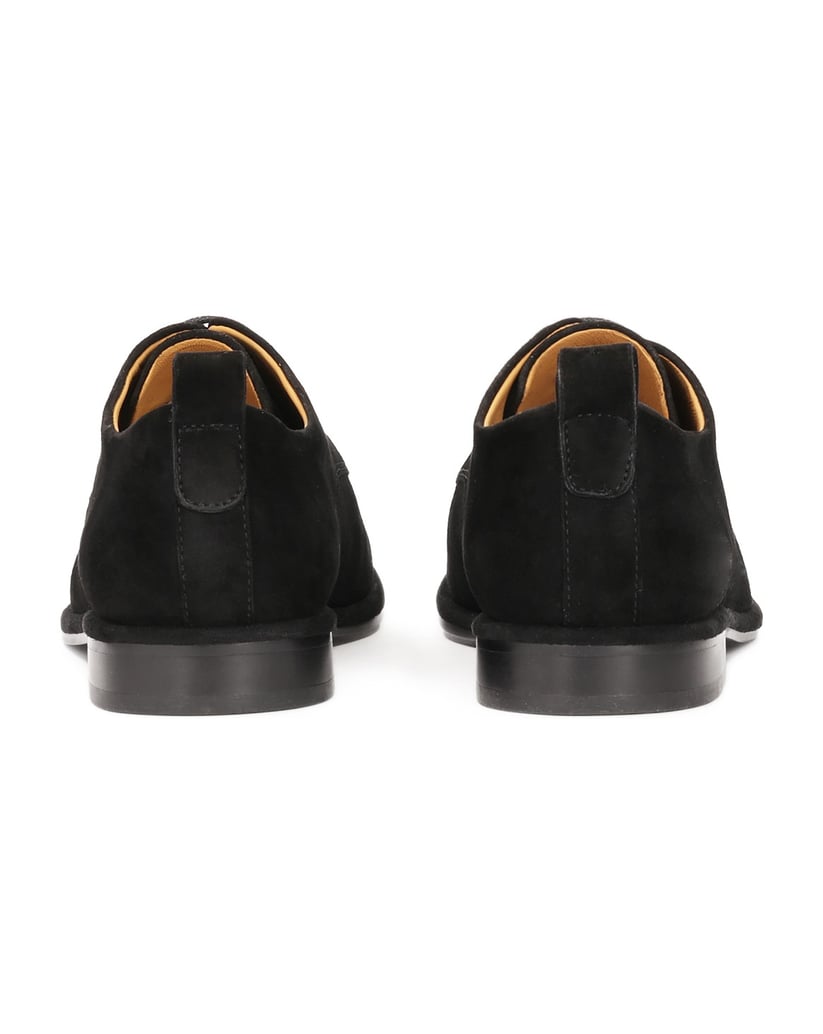 Kazar-Halbschuhe-aus-schwarzem-Wildleder-mit-Schnürung-schwarz