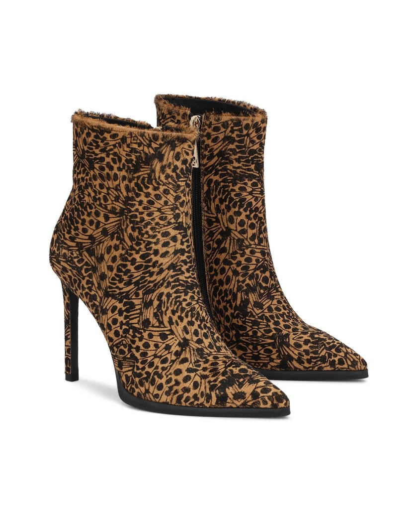Kazar-Gemusterte-Lederstiefel-mit-Naturhaar-schwarz