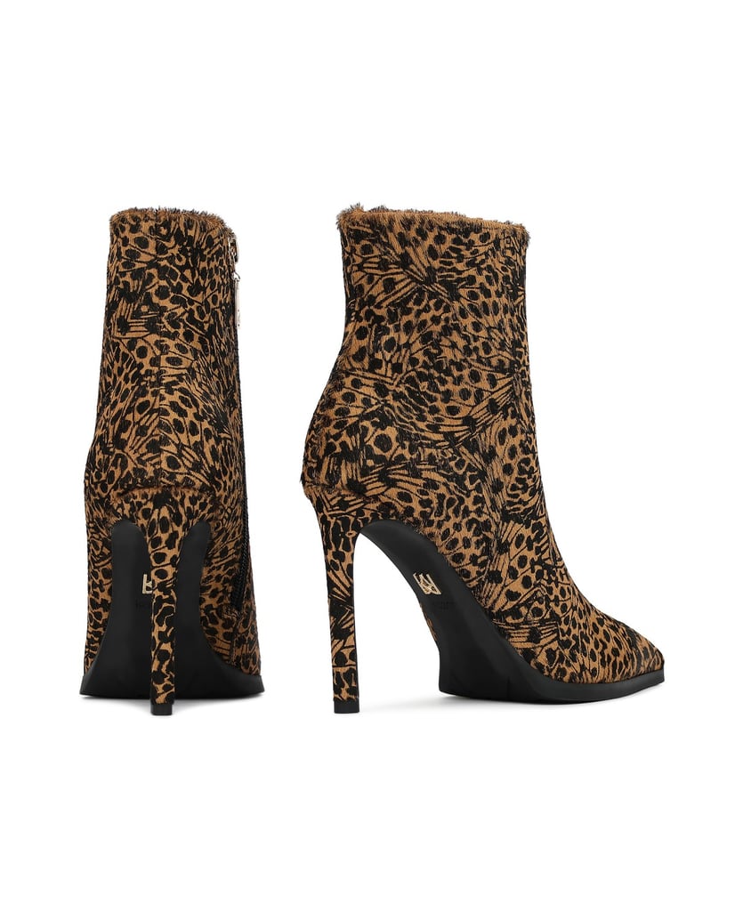 Kazar-Gemusterte-Lederstiefel-mit-Naturhaar-schwarz