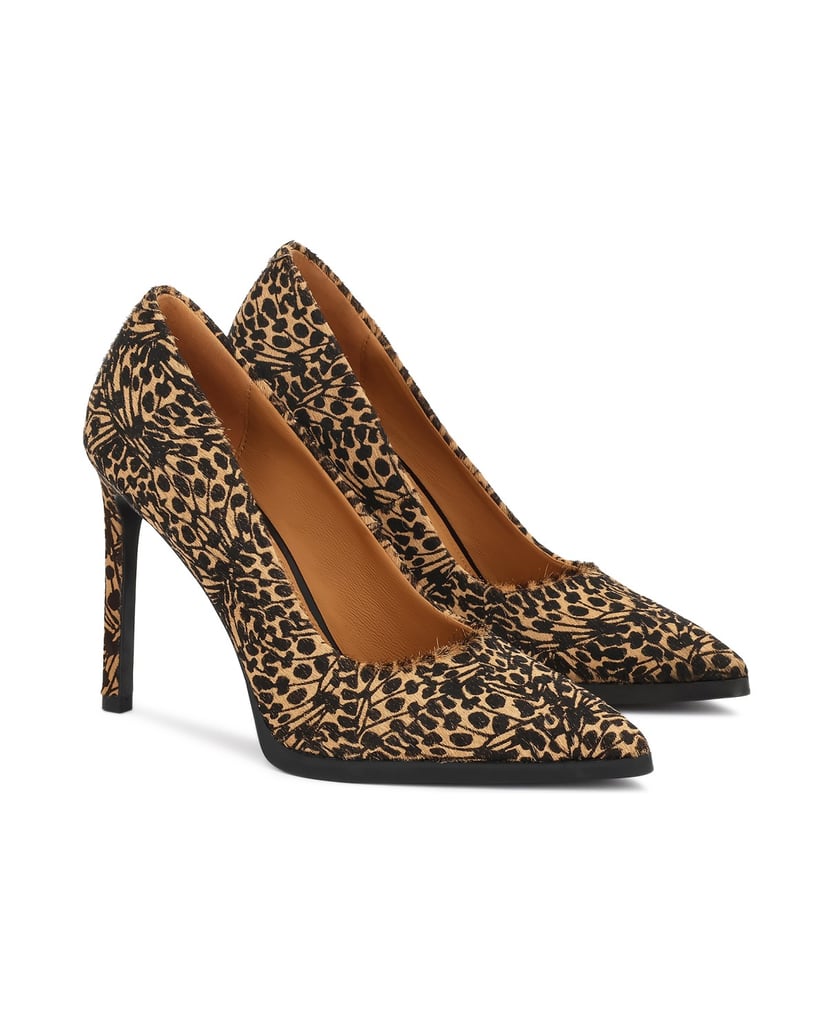 Kazar-Pumps-mit-Naturborsten-und-modischem-Muster-schwarz