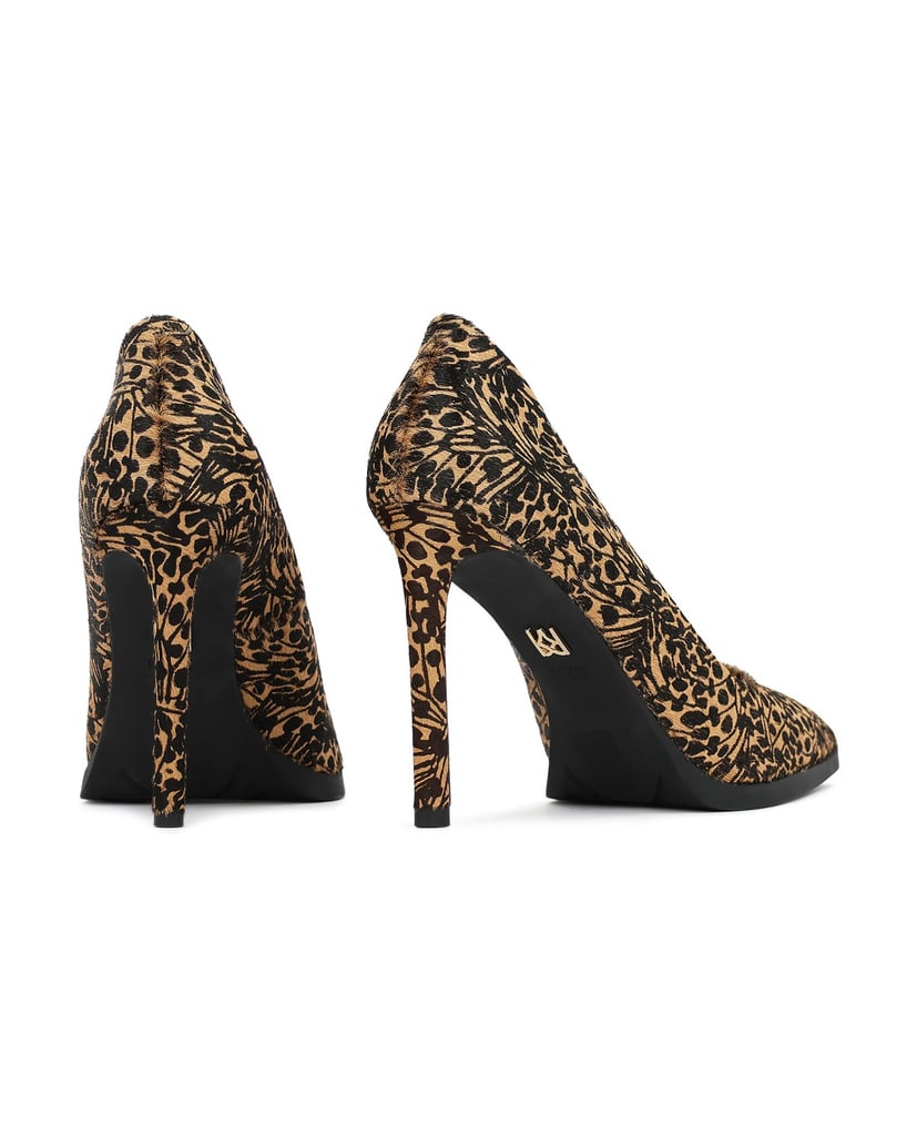 Kazar-Pumps-mit-Naturborsten-und-modischem-Muster-schwarz