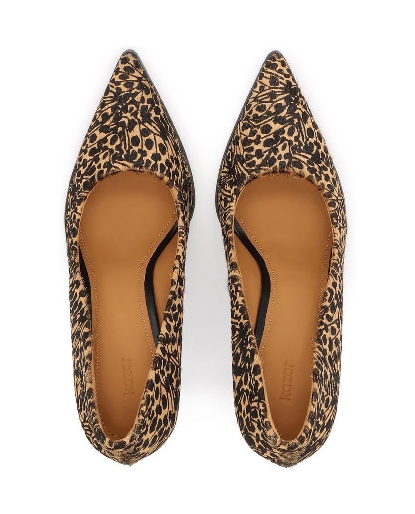 Kazar-Pumps-mit-Naturborsten-und-modischem-Muster-schwarz