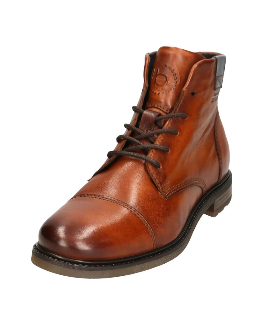 BUGATTI-Schnürstiefel-cognac