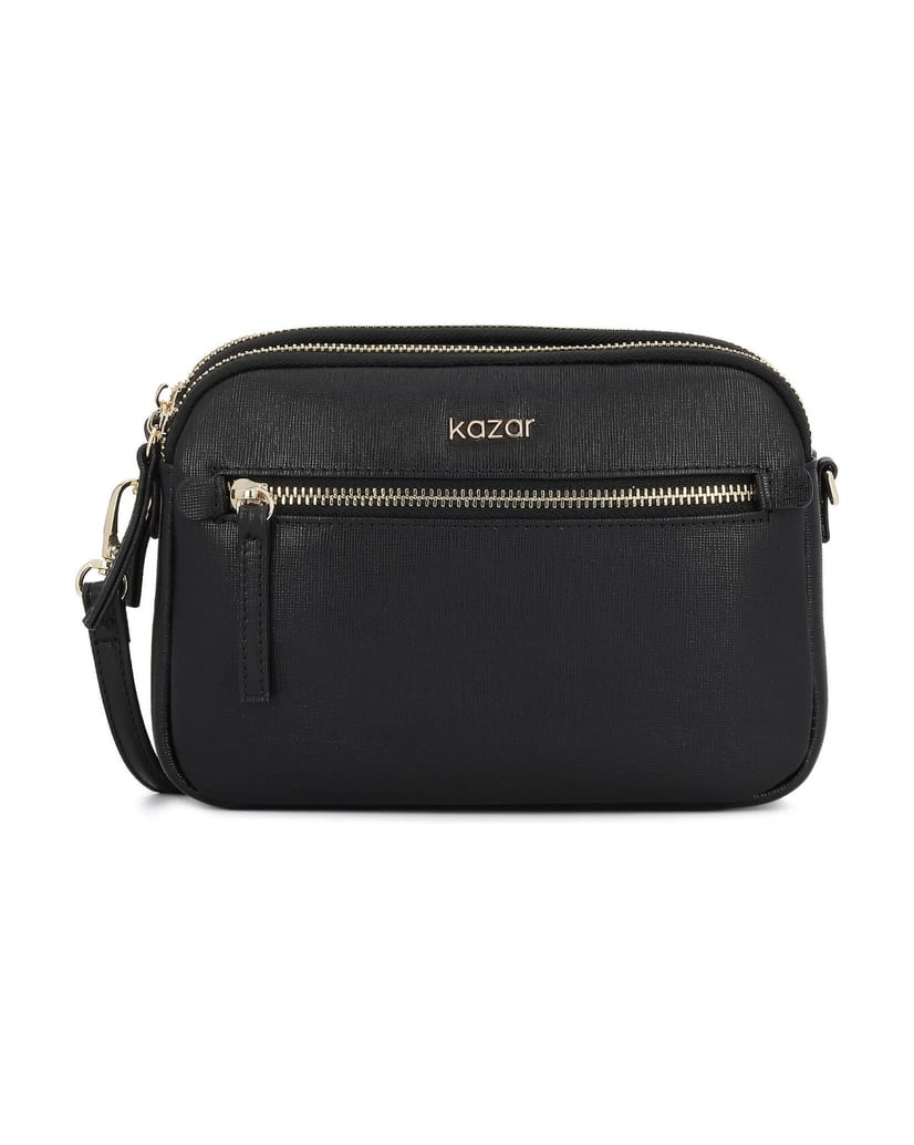 Kazar-Kleine-Handtasche-mit-Reißverschlussfach-schwarz