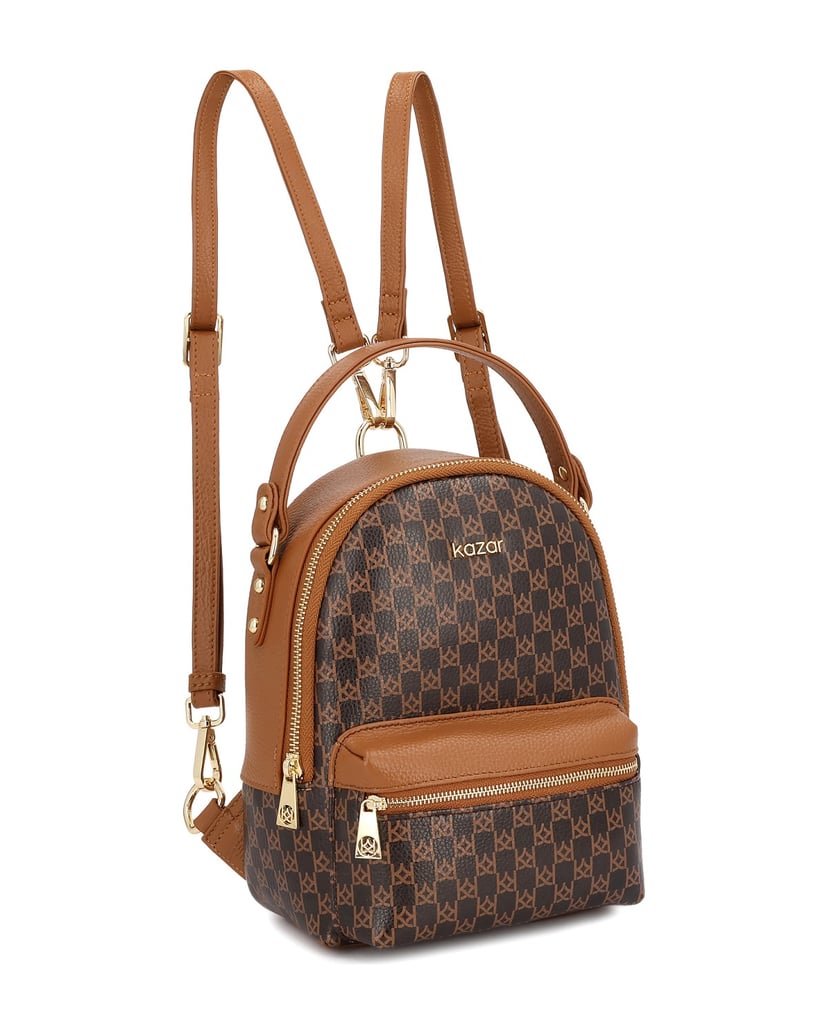 Kazar-Zweifarbiger-Lederrucksack-mit-abnehmbaren-Hosenträgern-camel