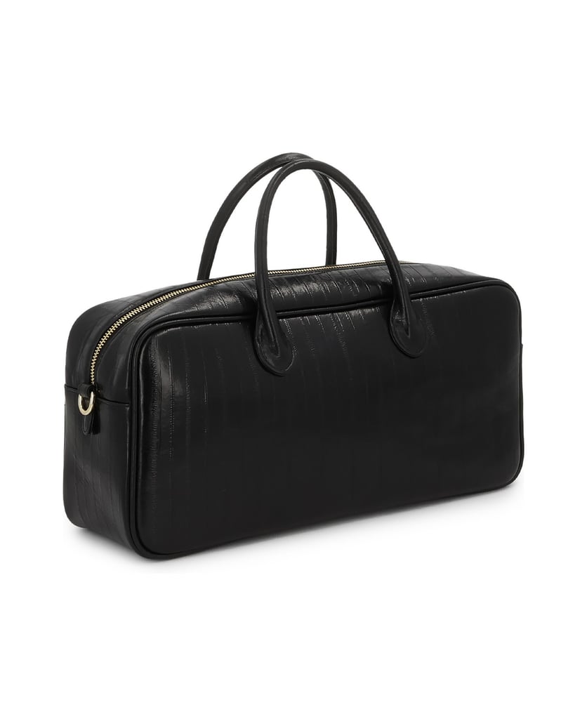Kazar-Schwarze-Handtasche-aus-geprägtem-Leder-schwarz